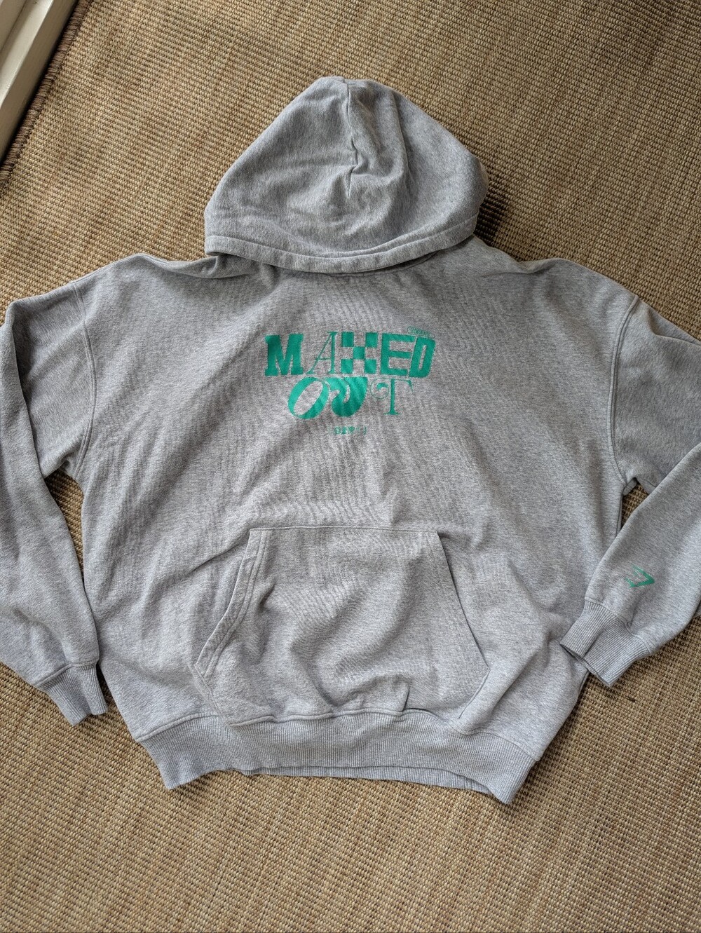 Gymshark "Maxed out" grey hoodie